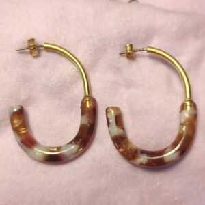 Madewell Tortoiseshell Hoops